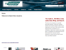 Tablet Screenshot of marshmicrosystems.com